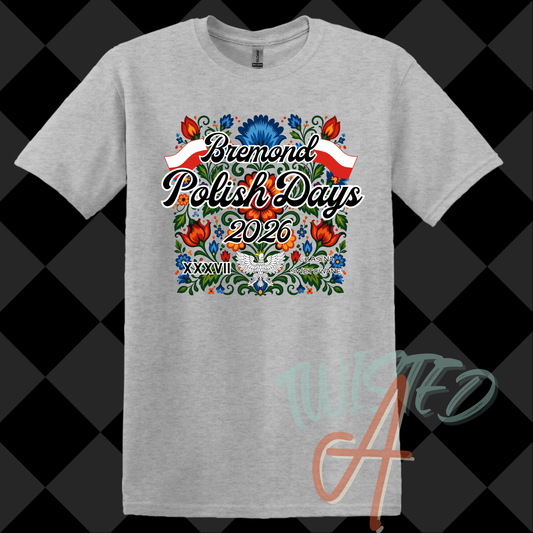 Polish Days Tee 2026 - Gildan Adult Sizes