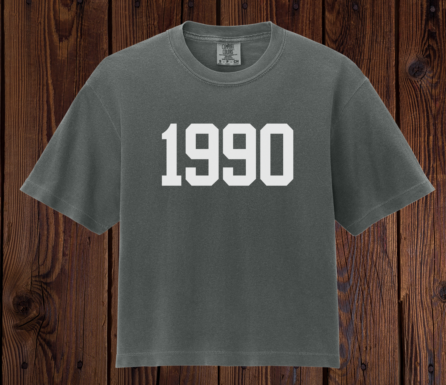 Year Cropped Tees - White Writing