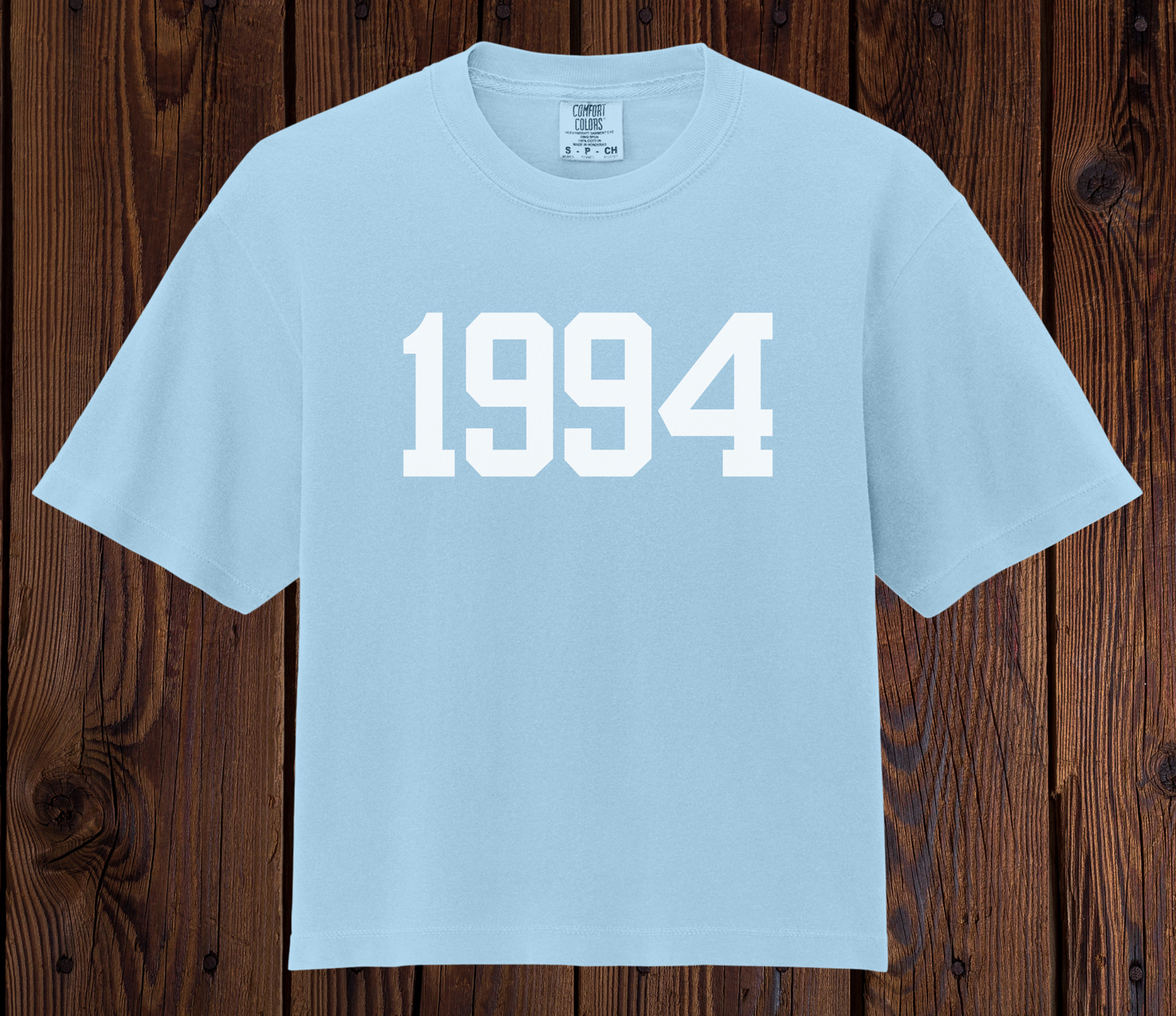 Year Cropped Tees - White Writing