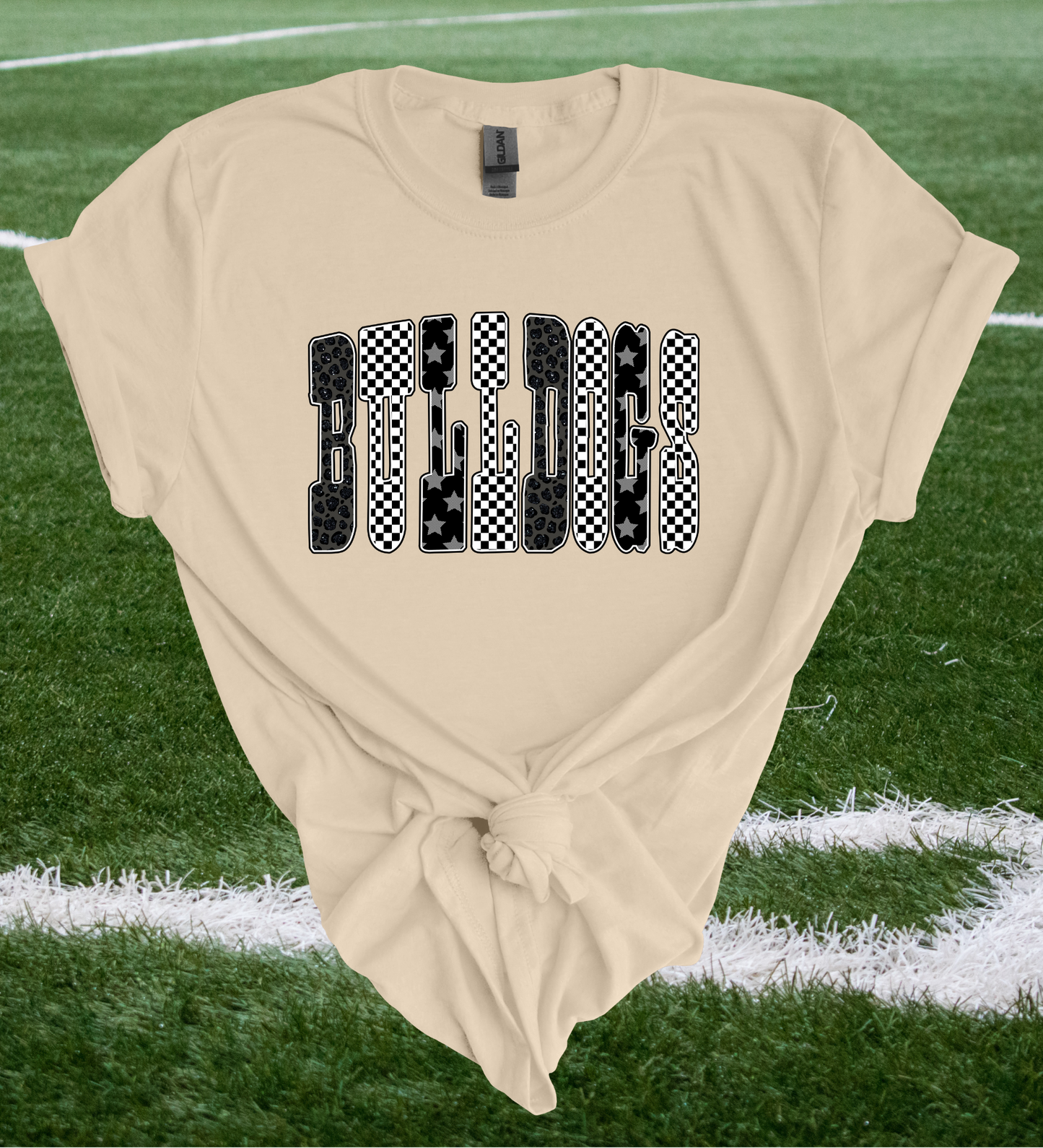 Multi-Print Bulldogs Tee - 2 Color Options