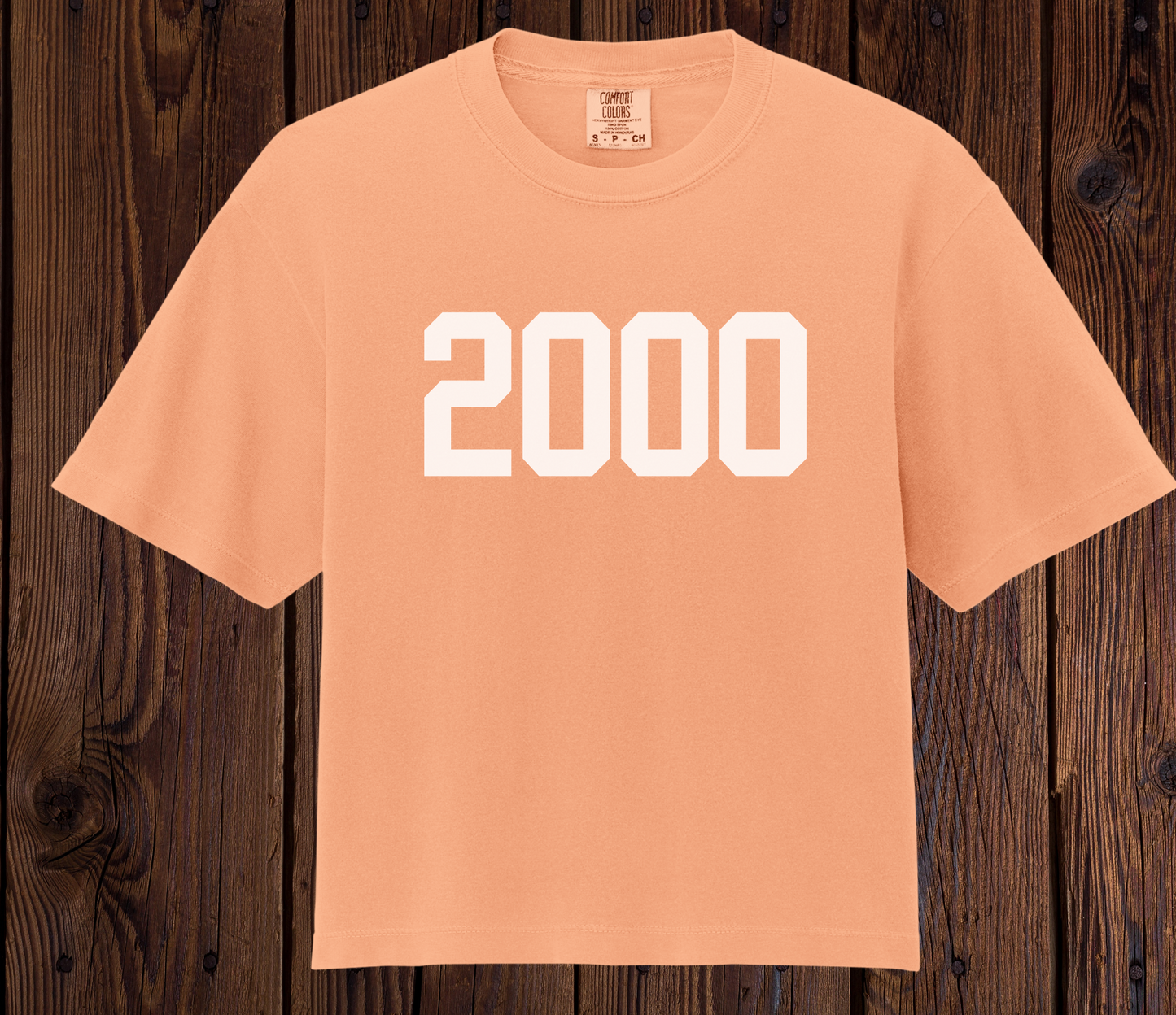 Year Cropped Tees - White Writing