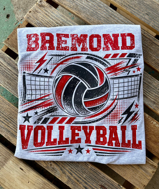 Bremond Volleyball Tee - 3 Colors