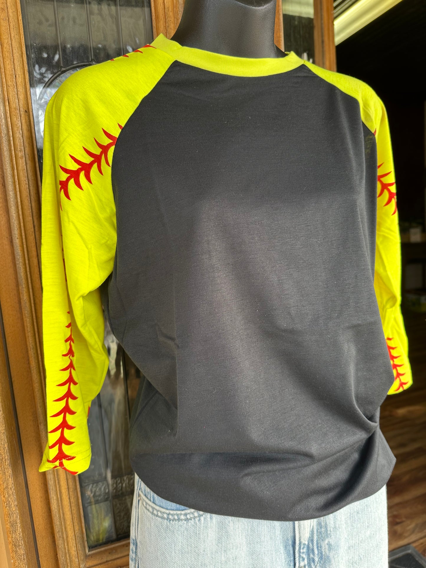 Softball Sleeve Raglan Tee