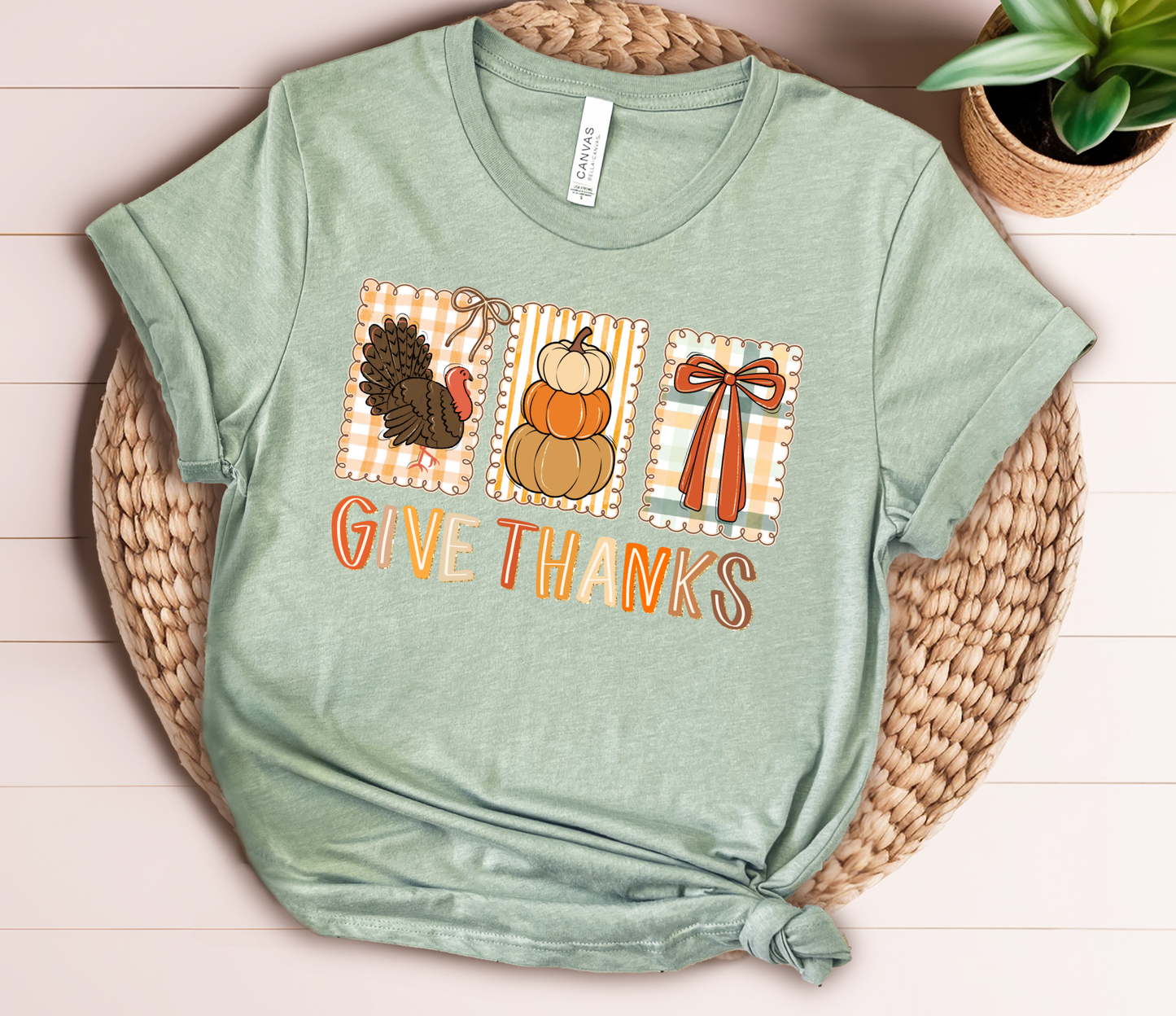 Give Thanks Tee - Bella Canvas
