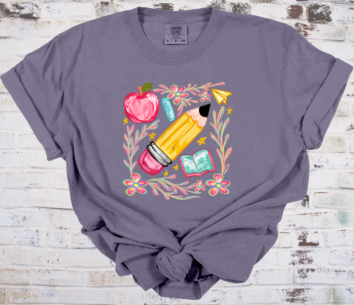Floral School Tee - CC - Adult