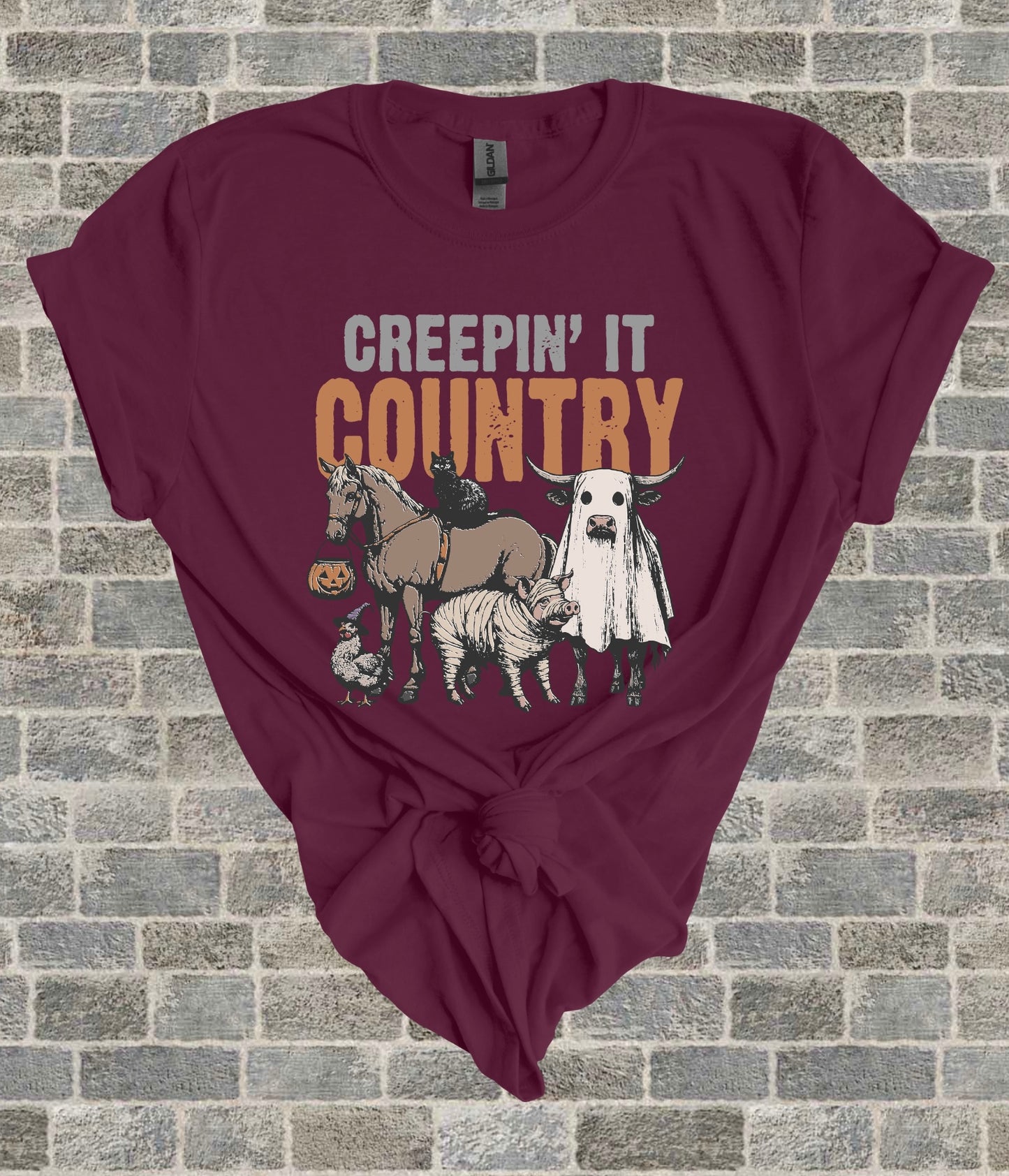 Creepin it Country Tee - 2 Color Options