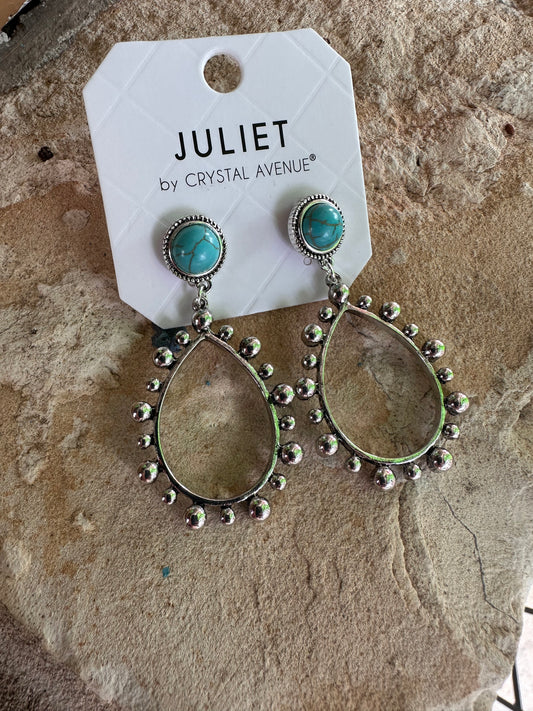 Hayden Turquoise Teardrop Earrings