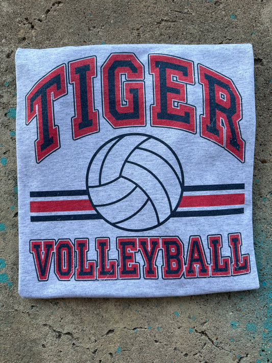Tiger Volleyball Vintage Style Tee