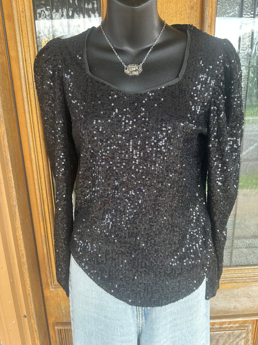 Bubble Bling Babe Sequin Top