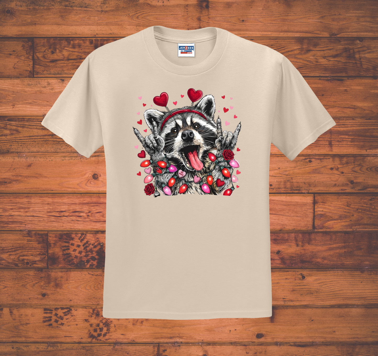 Valentine's Raccoon Tee