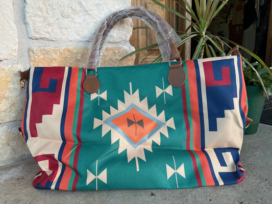 Western Green Weekender Bag