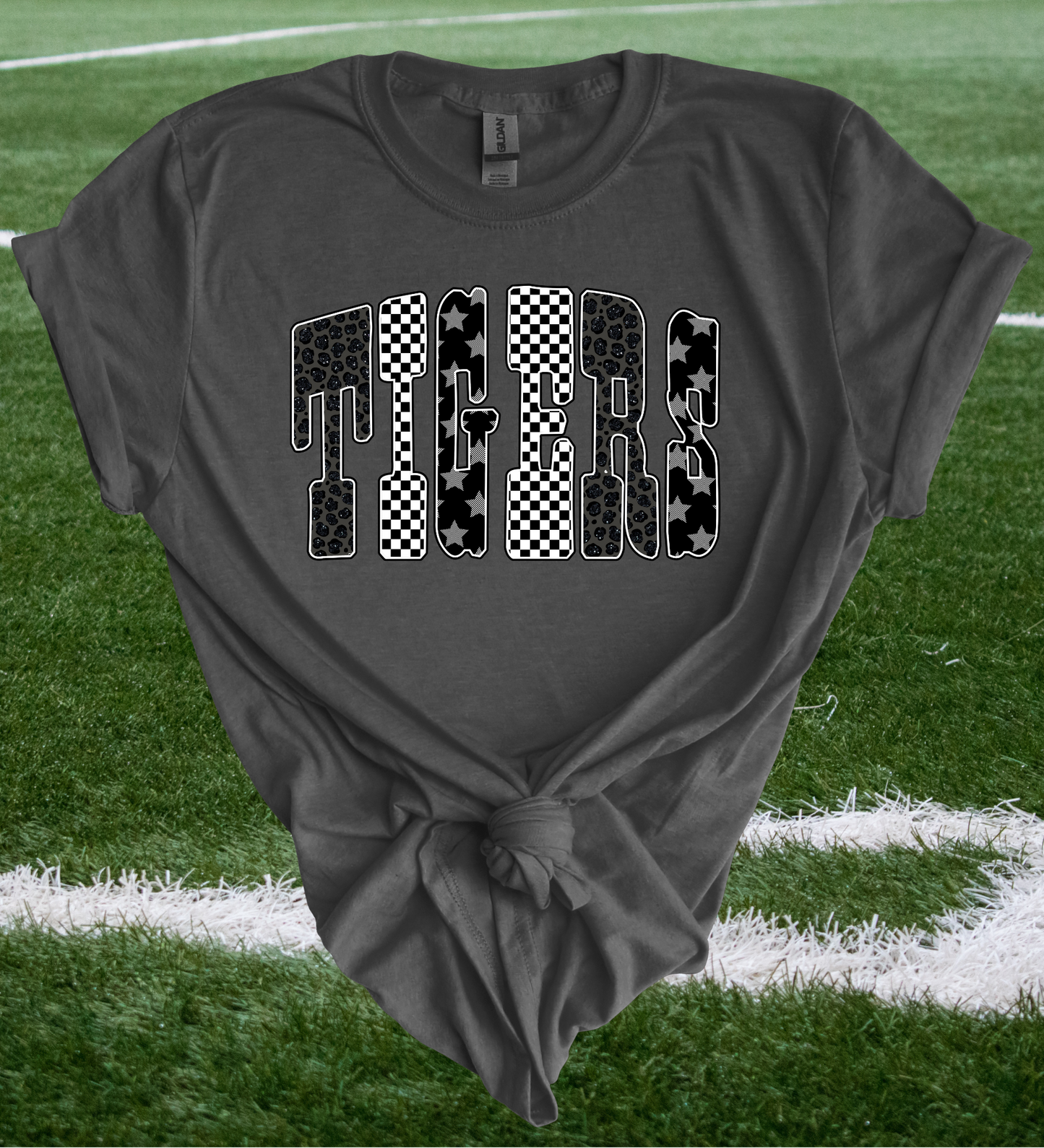 Multi-Print Tigers Tee - 2 Color Options