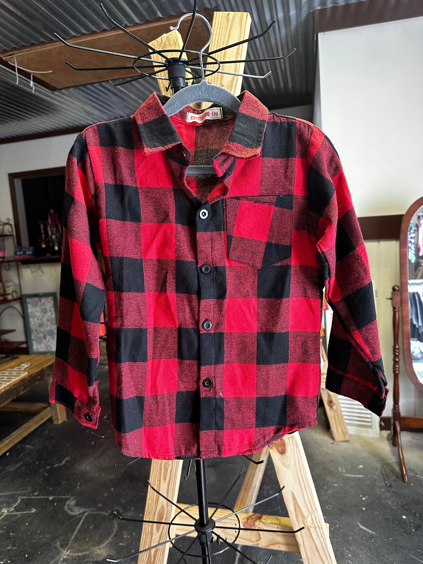 Red Youth Flannel