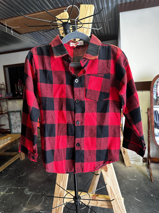 Red Youth Flannel