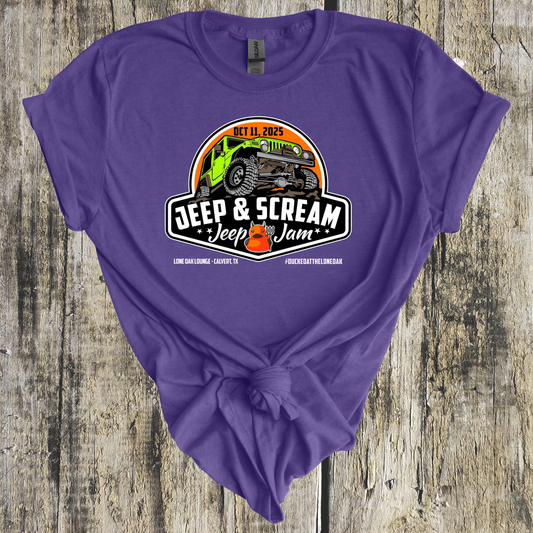 Jeep & Scream Tee - Lilac