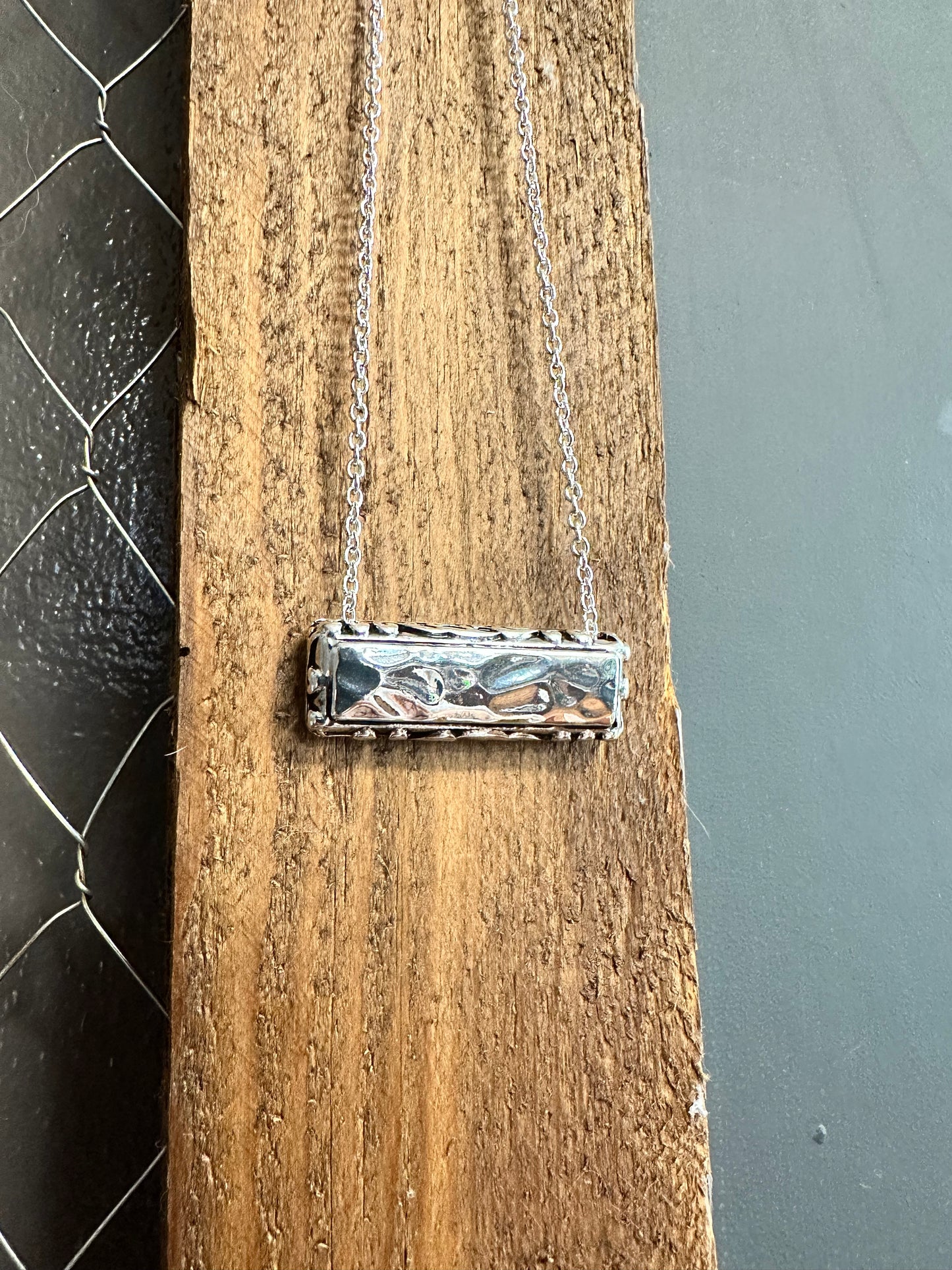 Silver Bar Necklace