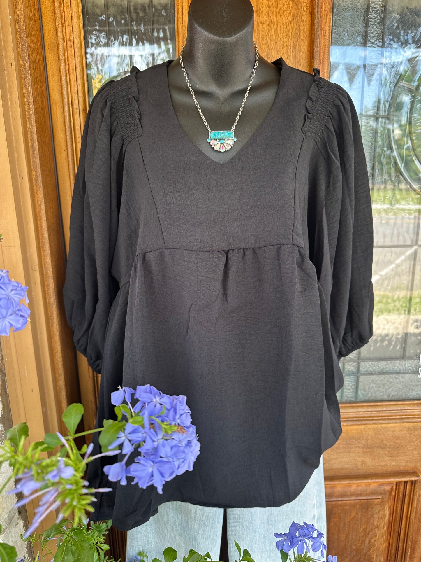 Linda's Tunic - Black