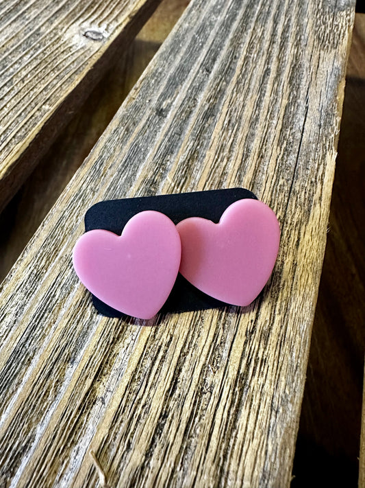 Acrylic Pink Hearts