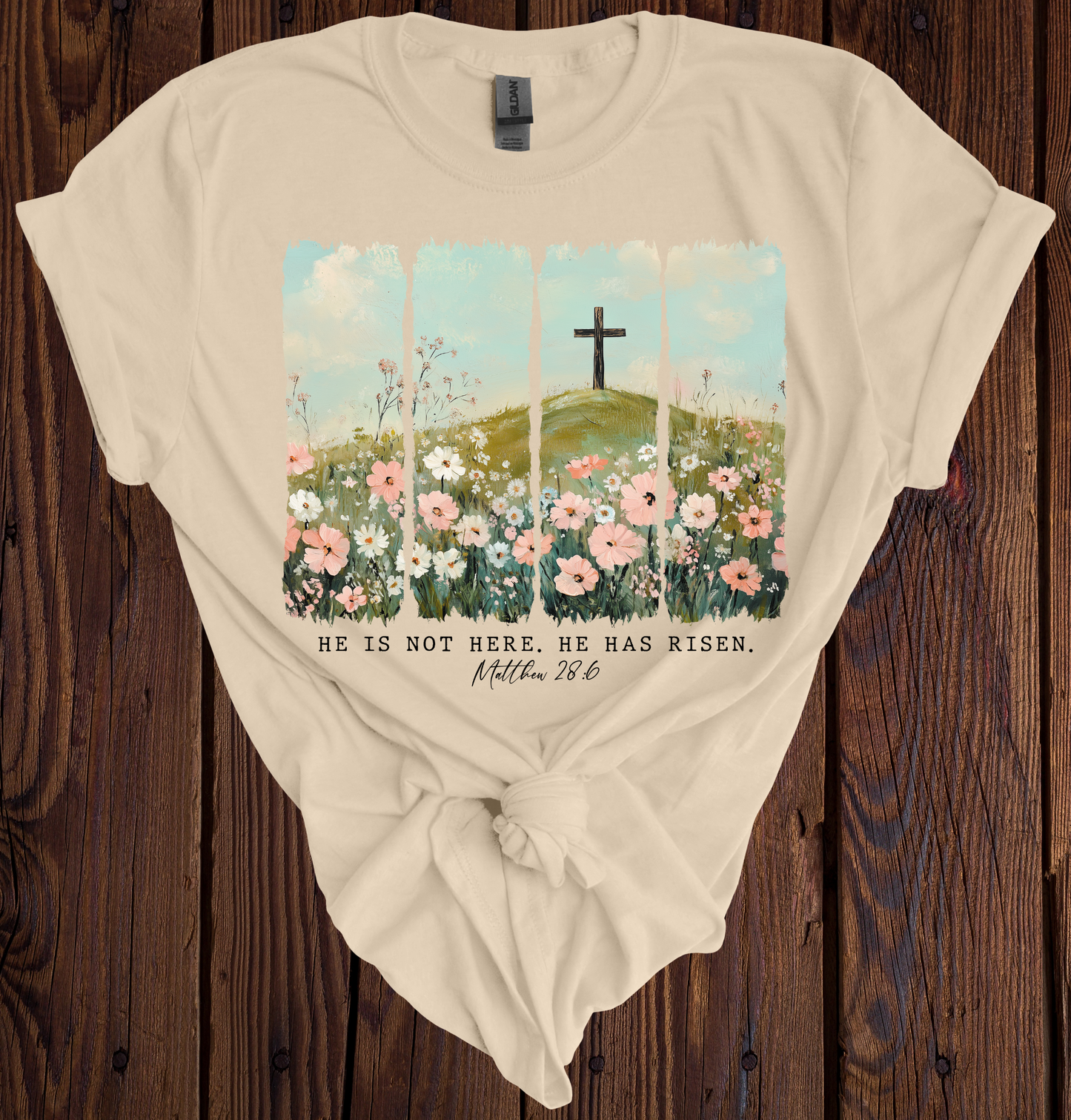 He is Risen Wildflower Field - 2 Color Options