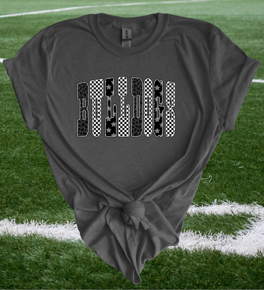 Multi-Print Bulldogs Tee - 2 Color Options