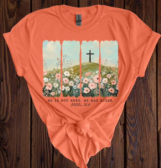 He is Risen Wildflower Field - 2 Color Options