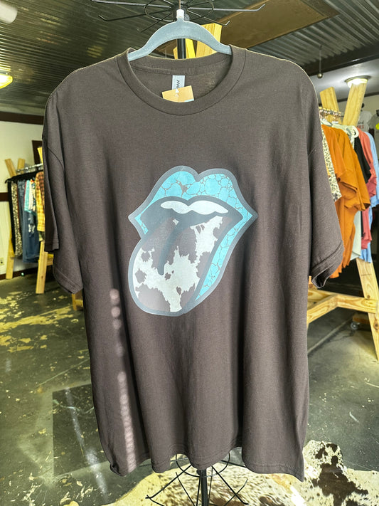 Turquoise Tongue Tee