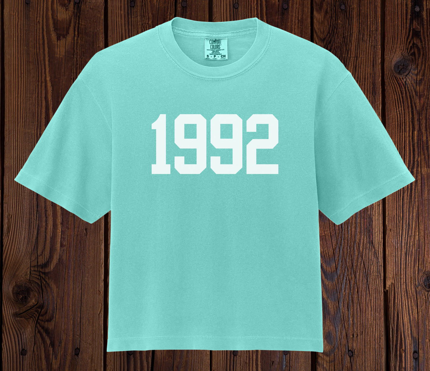 Year Cropped Tees - White Writing