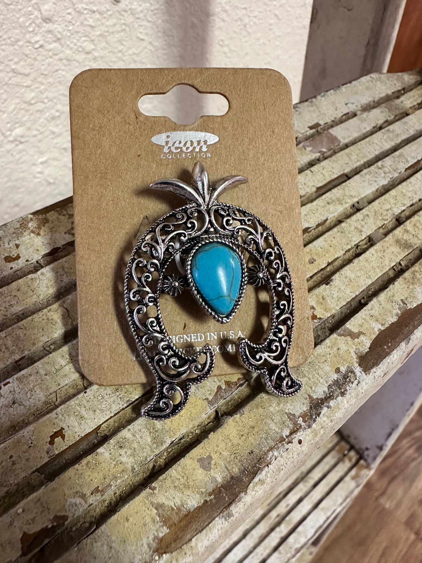 Turquoise Aloba Arch Ring
