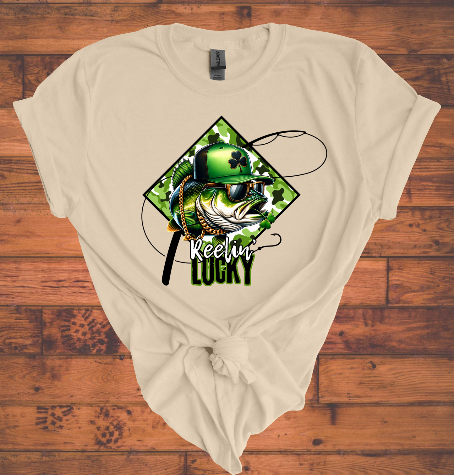 Reeling Lucky Tee