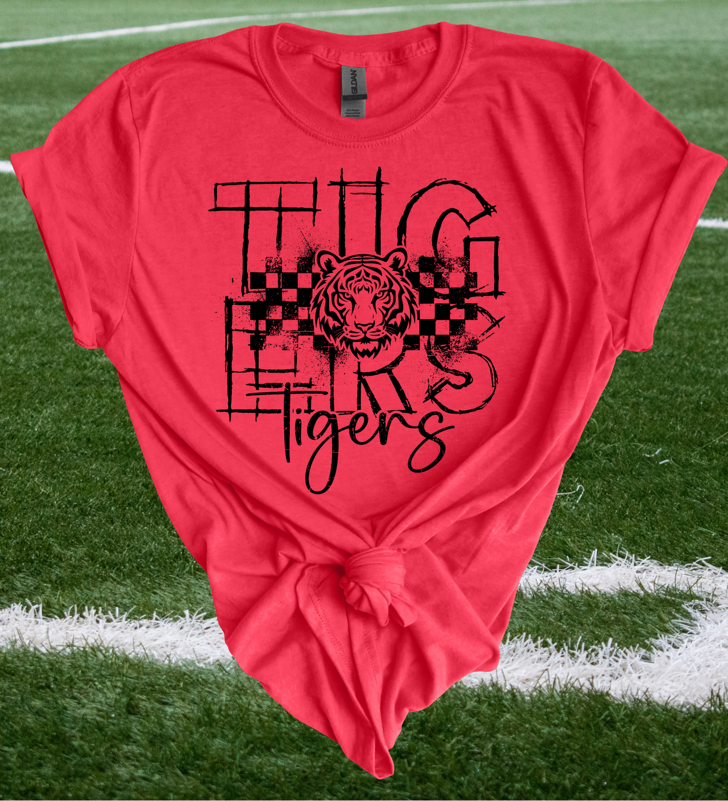 Checkered Tigers Tee - 2 Colors