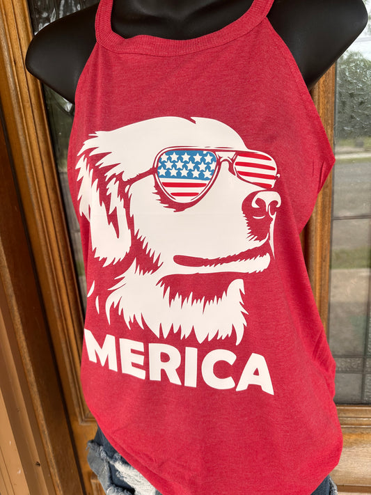 Merica Retriever Tank or Tee