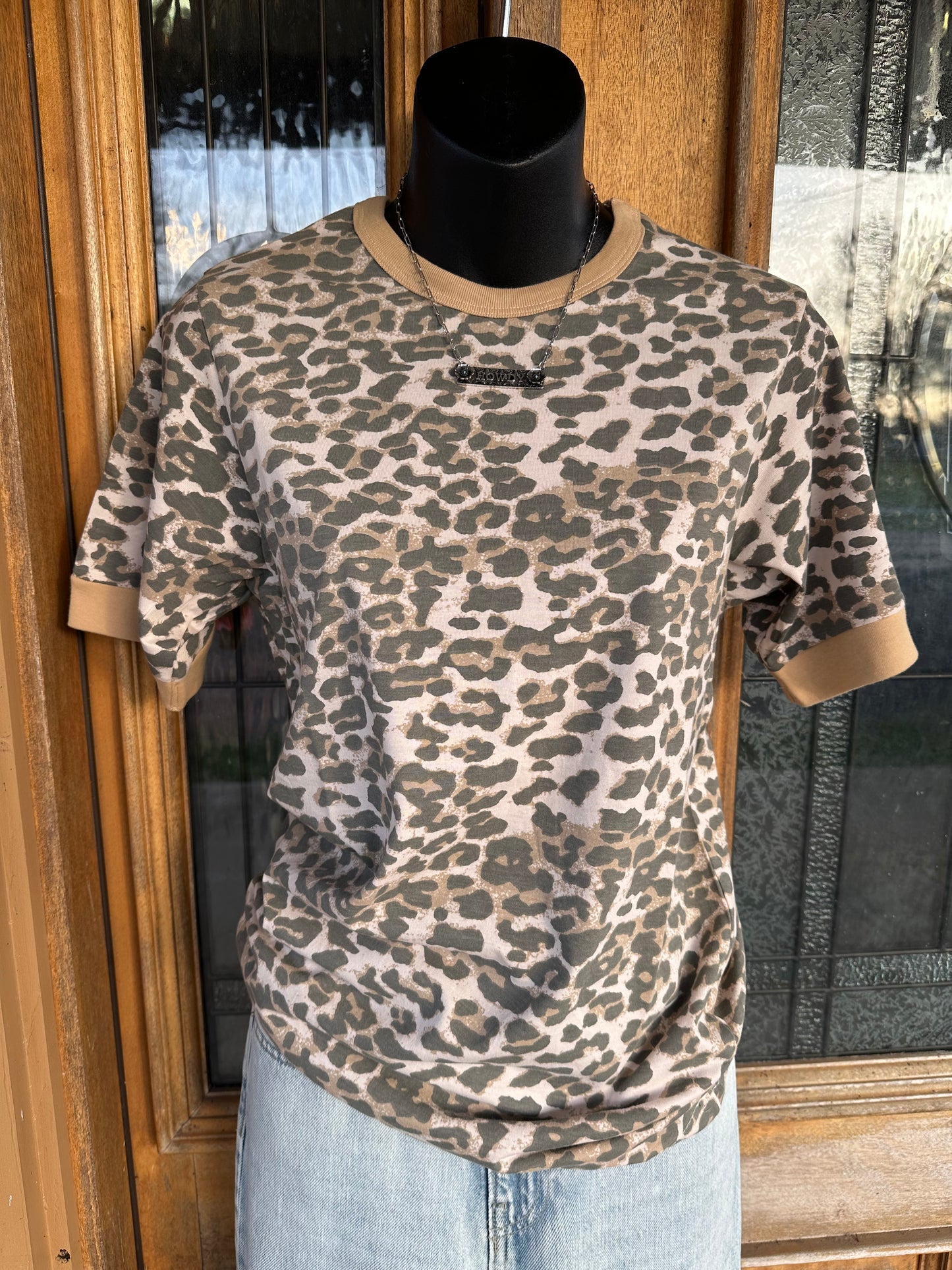 Tan Cheetah Top