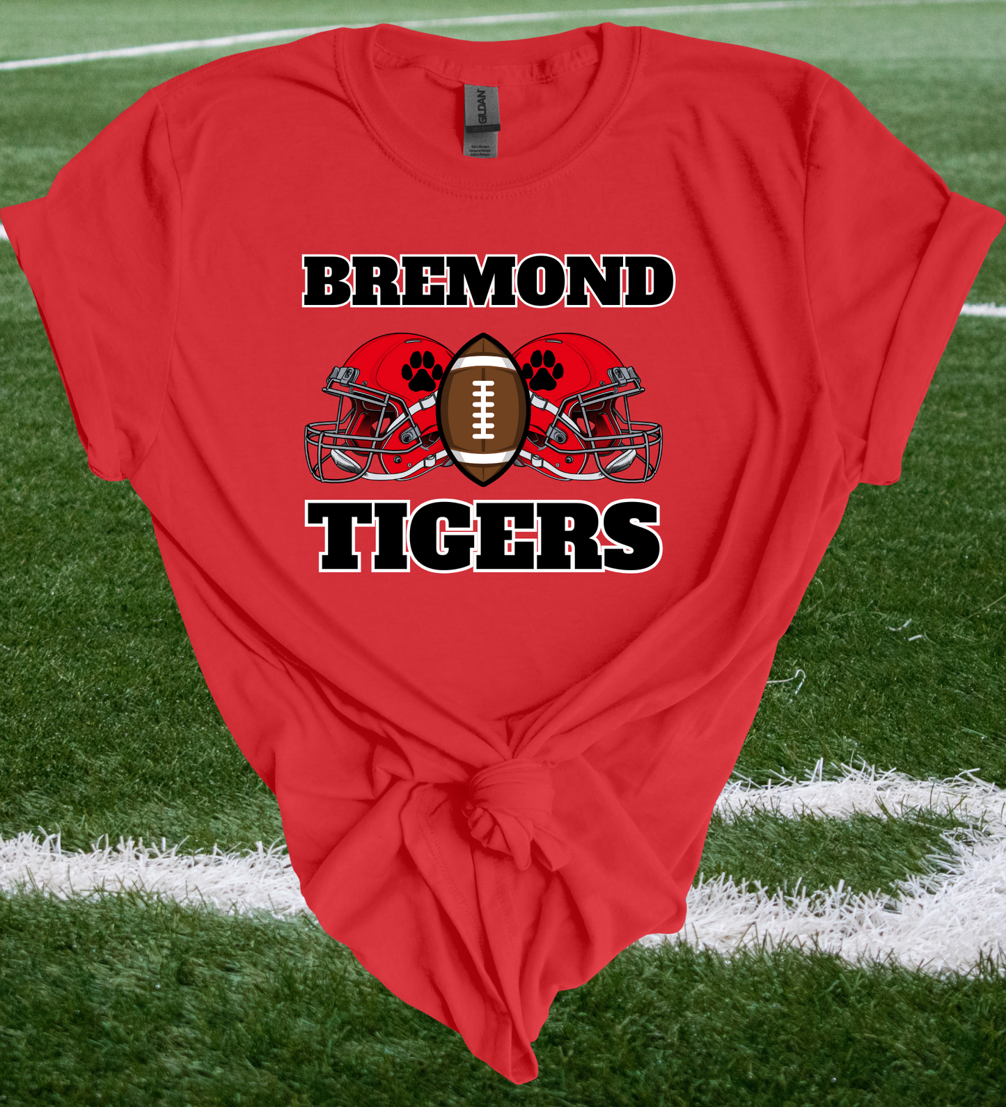 Bremond Tigers Helmet Tees - 2 Color Options