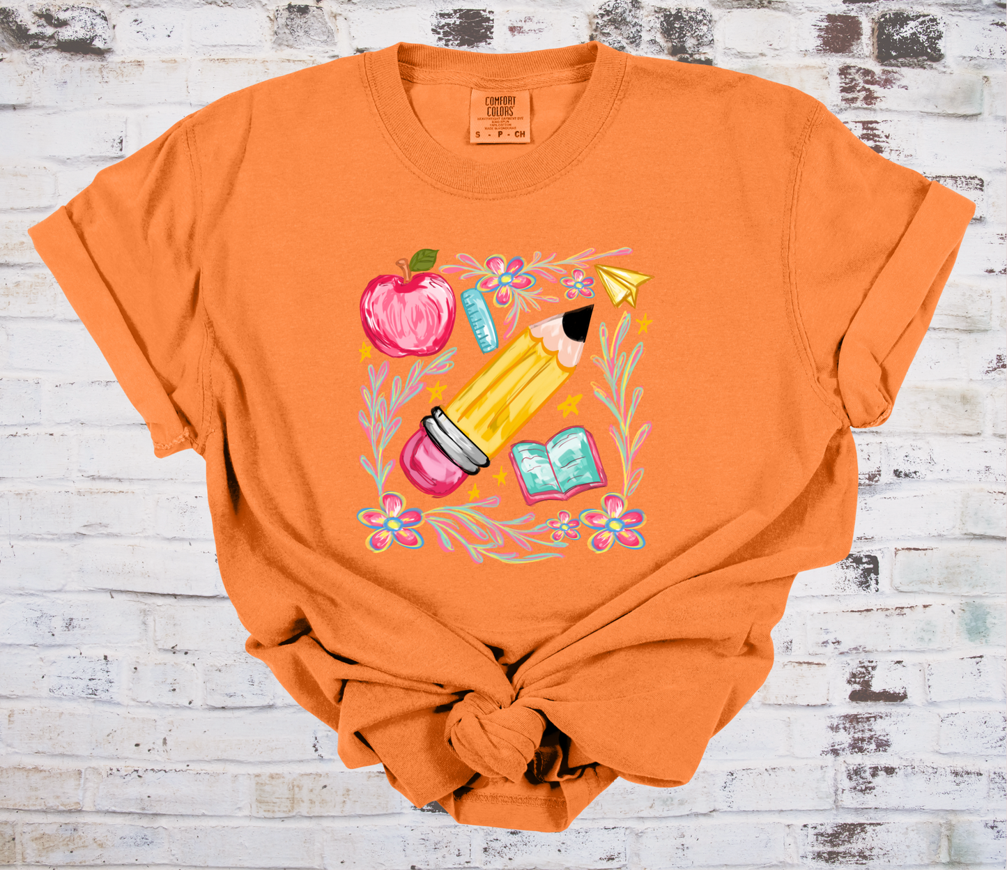 Floral School Tee - CC - Adult & Youth - 2 Colors