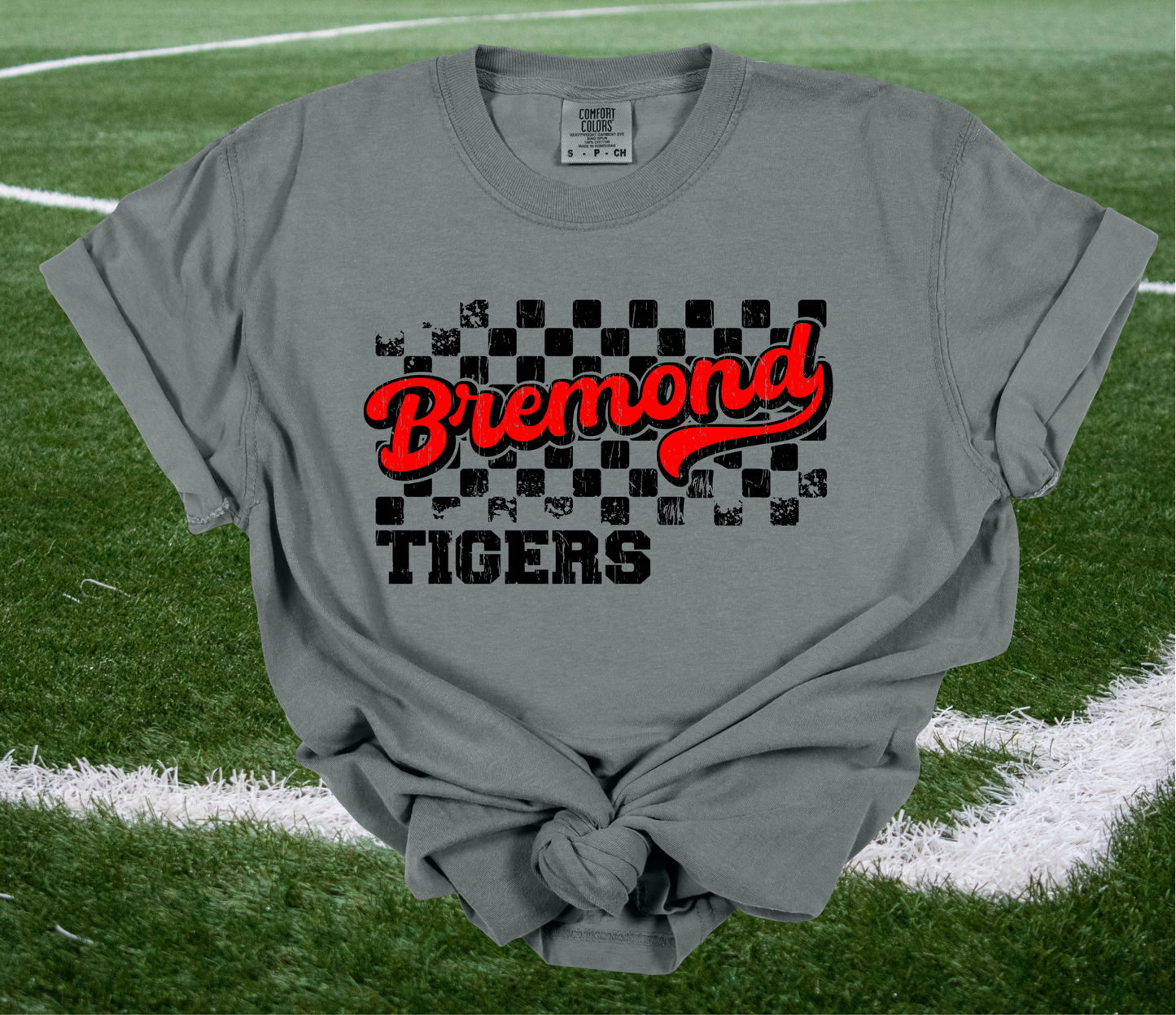 Bremond Tiger Checker Tee -CC