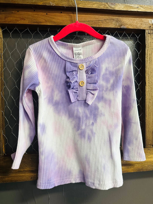 Purple Tye Dye Kids Top RTS