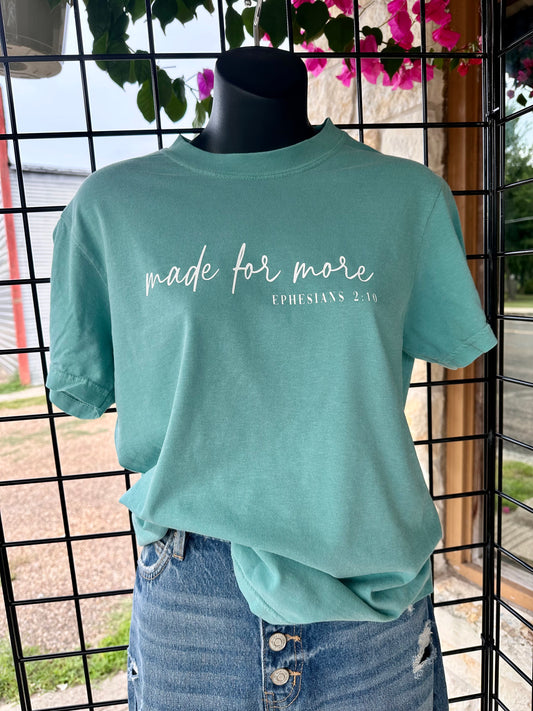 Made for More Tee - Seafoam