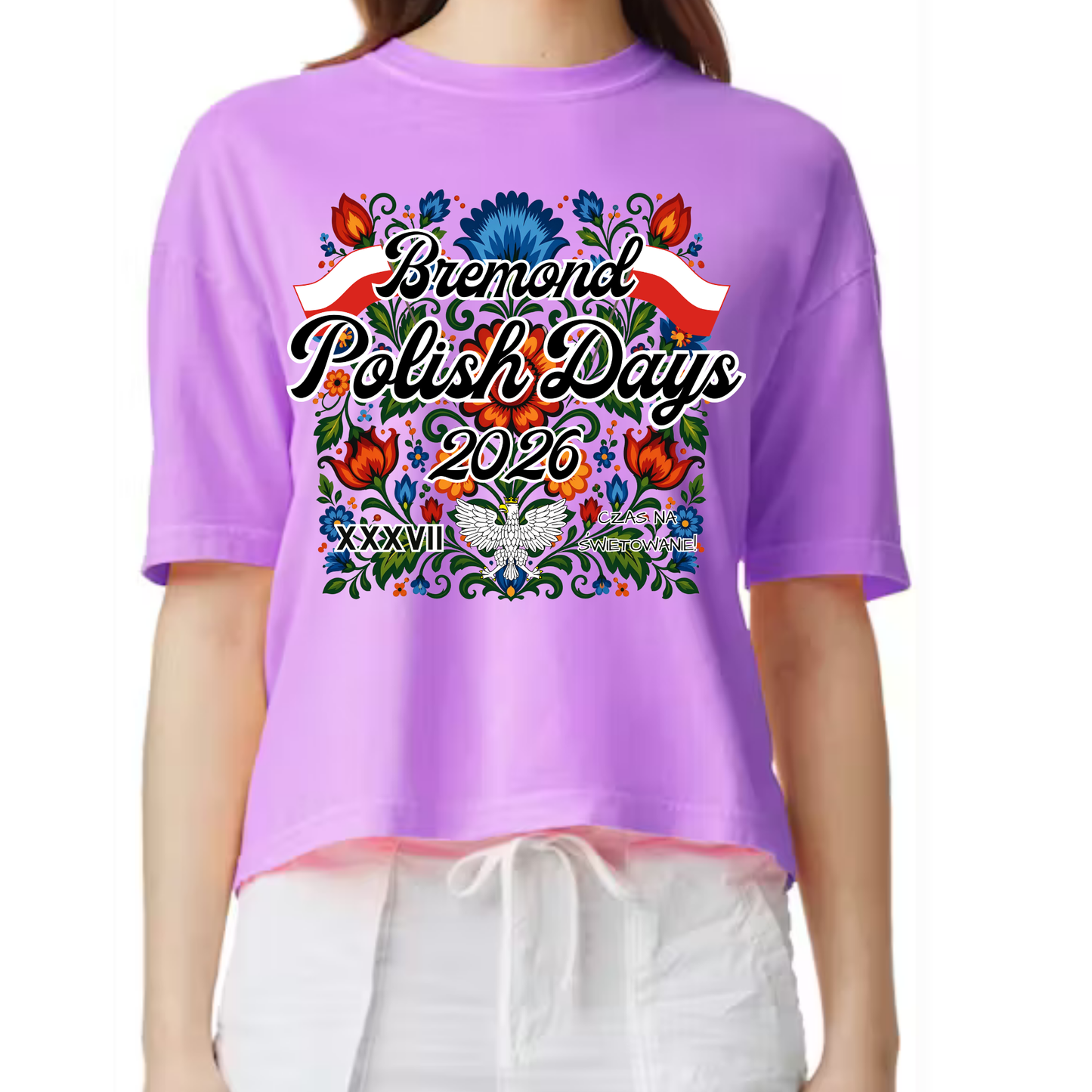 Polish Days 2026 - Comfort Colors Boxy Crop Tee