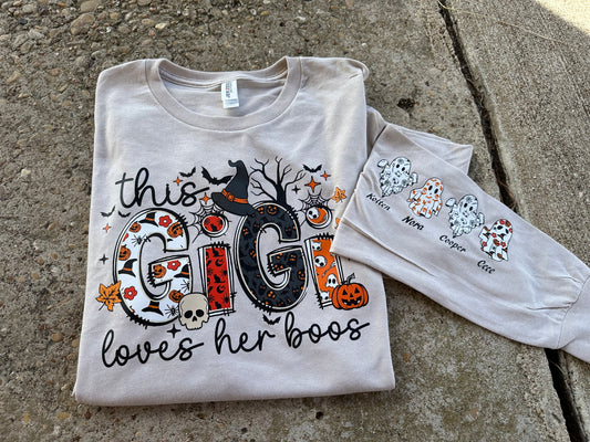 Loves Her Boos Tee - Customizable