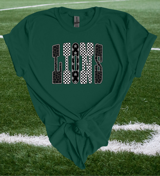 Multi-Print Lions Tee