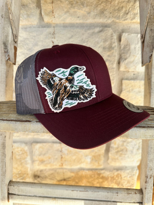 Maroon Mallard Cap - RTS