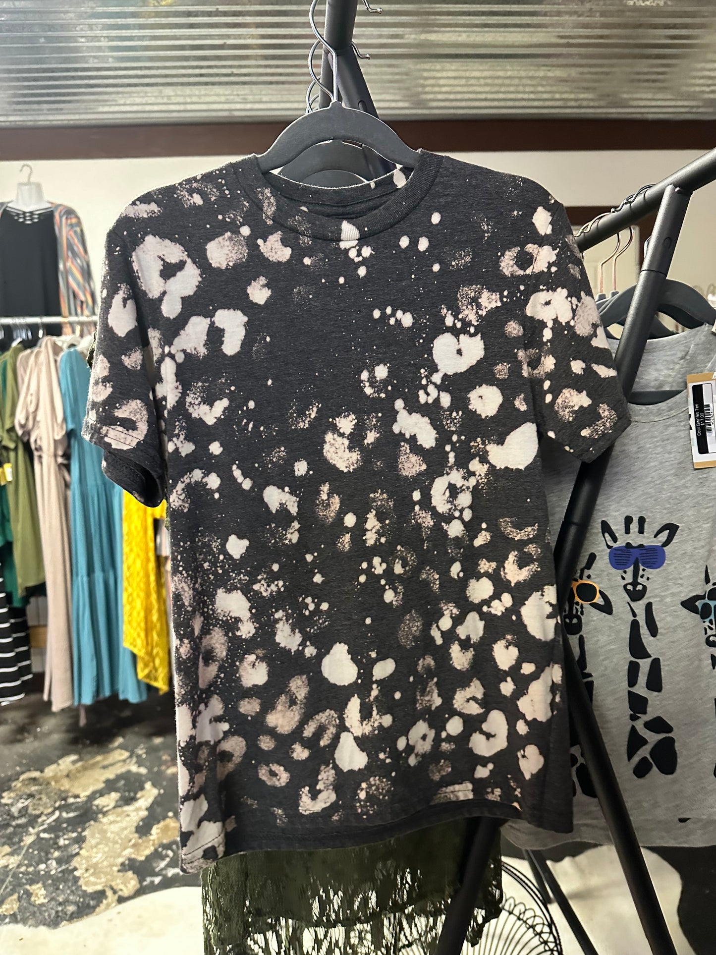 Leopard Bleached Tee