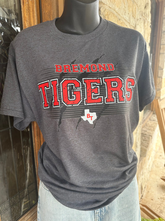 Bremond Tigers - Dark Heather
