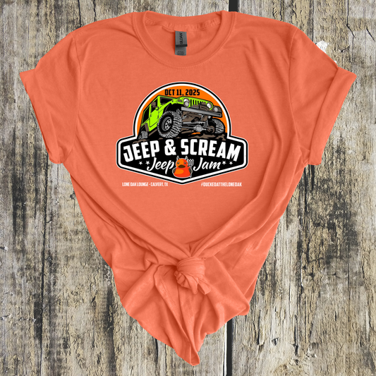 Jeep & Scream Tee - Sunset