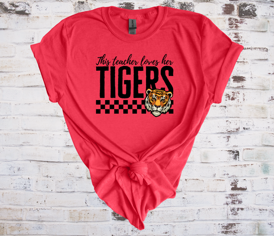 This Teacher Loves Her Tigers Tee