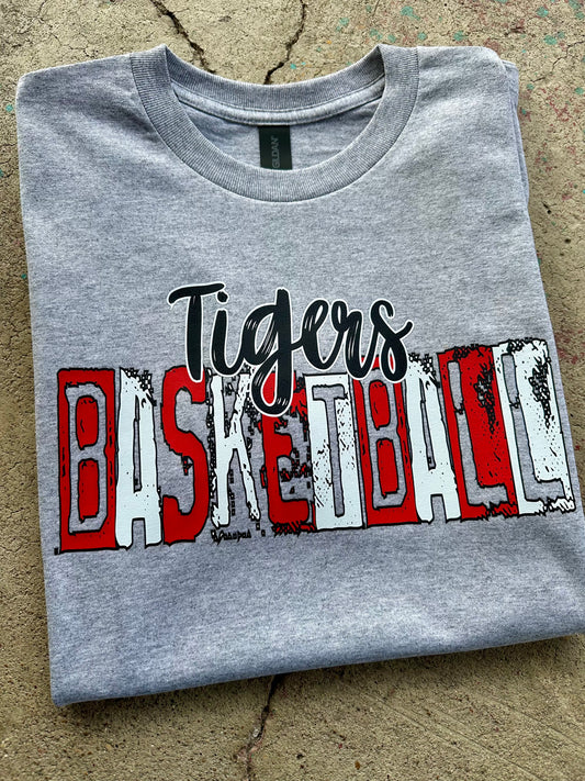 Tigers Basketball Tee- Design 1 - RTS