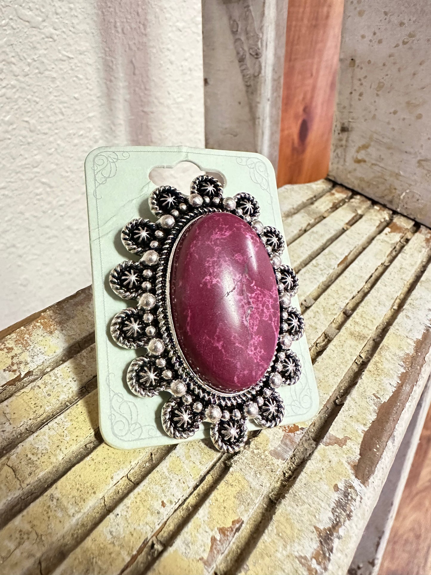 Purple Mirror Lake Ring