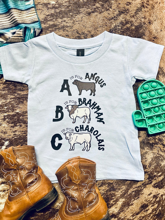 ABC Cows Toddler Tee