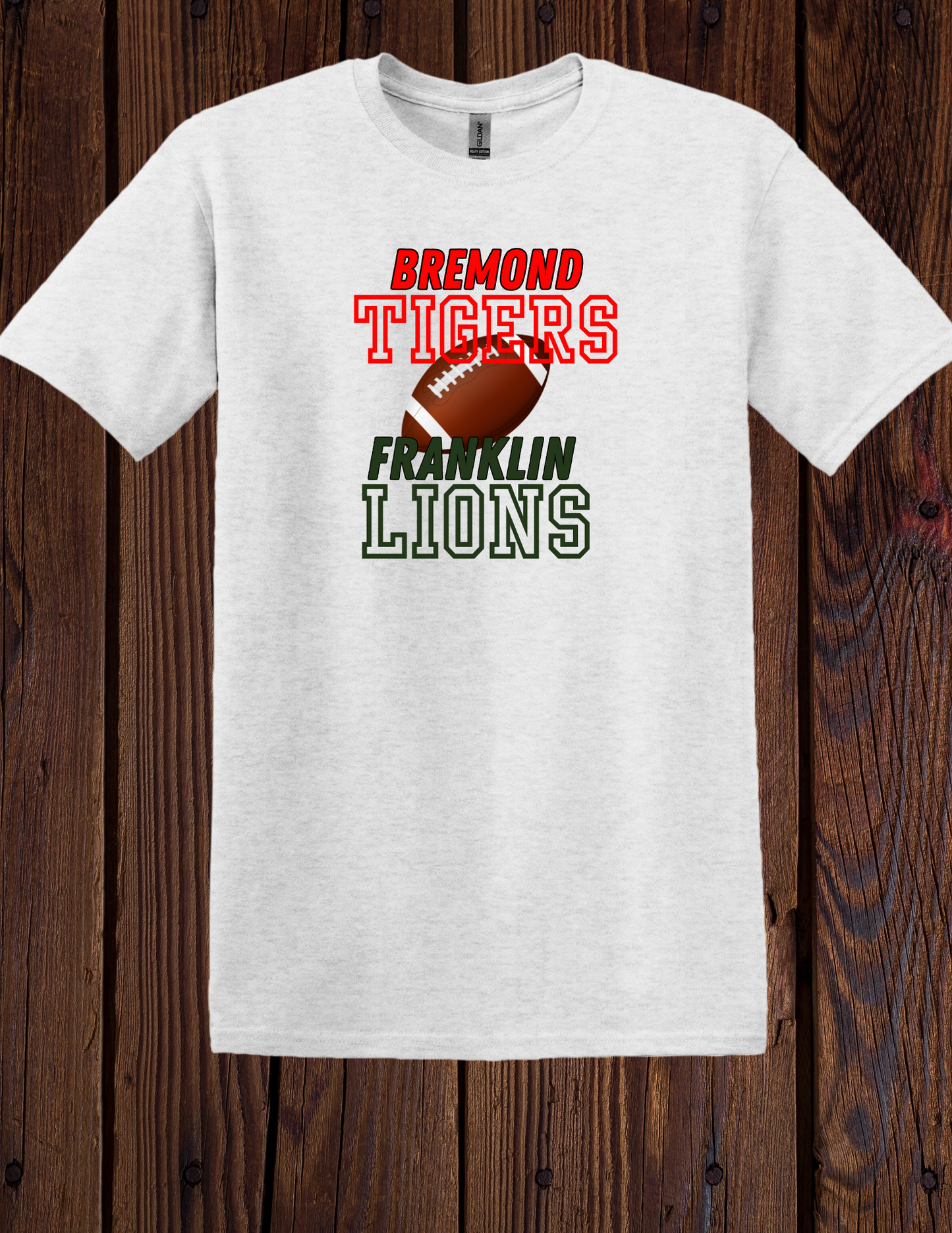 Tigers/Lions Vintage Football Tee