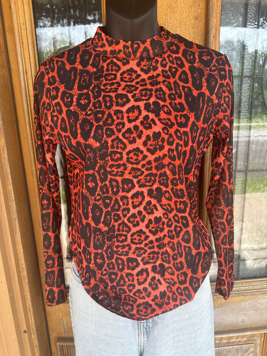 Sideline Spirit Orange Mesh Top